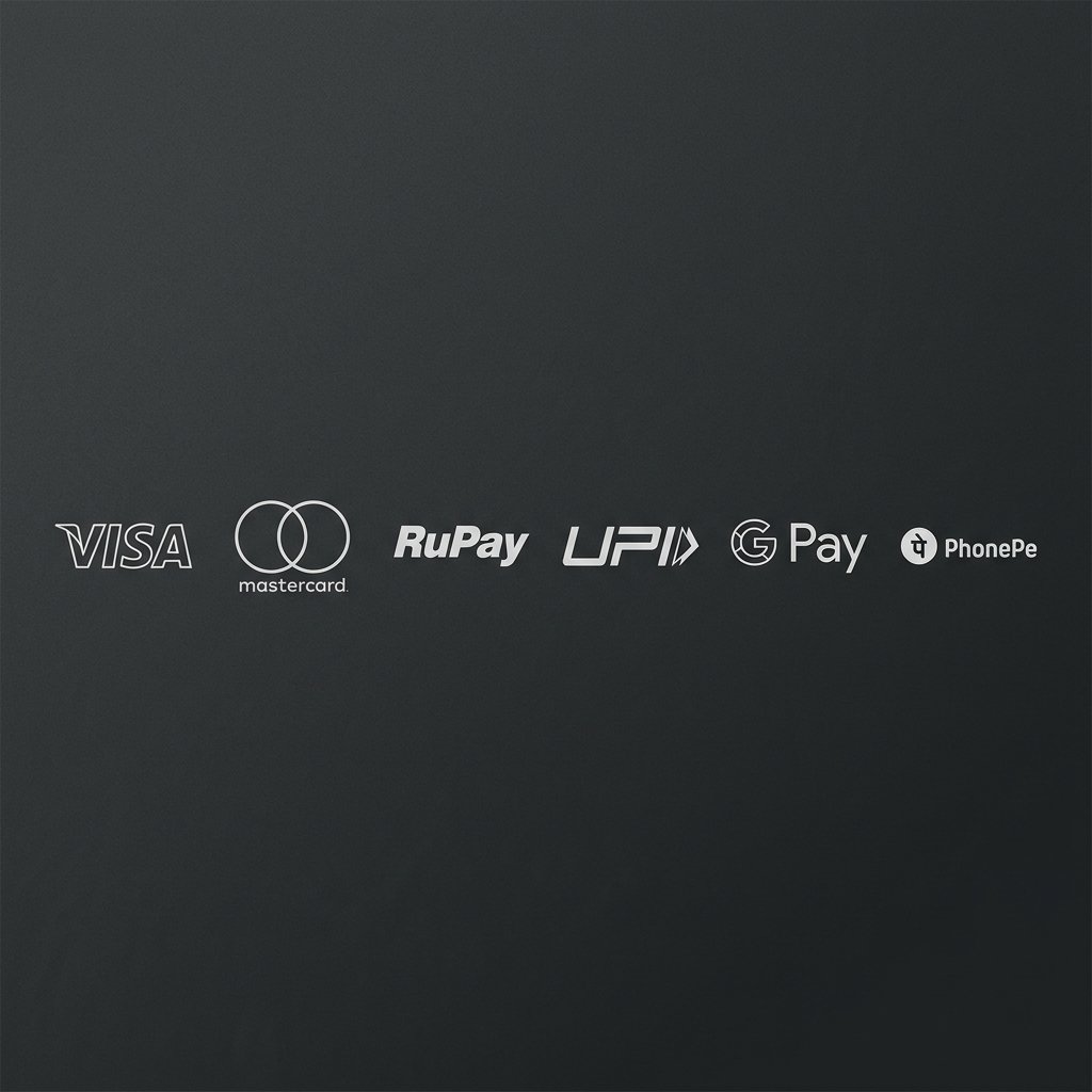 UPI, Visa, Mastercard, RuPay, Net Banking, COD
